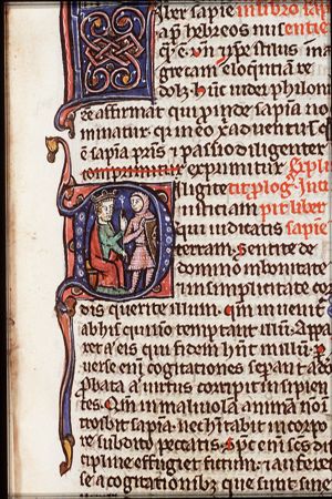 Solomon's wisdom: he commands a soldier to divide the living child in two