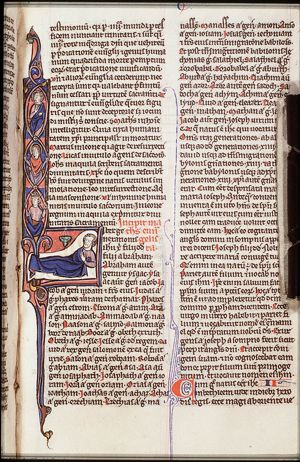 The Tree of Jesse: genealogical tree sprouting from Jesse's loins