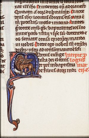 The symbol of the evangelist St. Mark: the lion