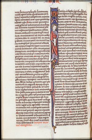 The Evangelist St. Mark holding a scroll