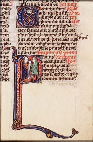 St. Paul hands over his epistle to one of the Corinthians