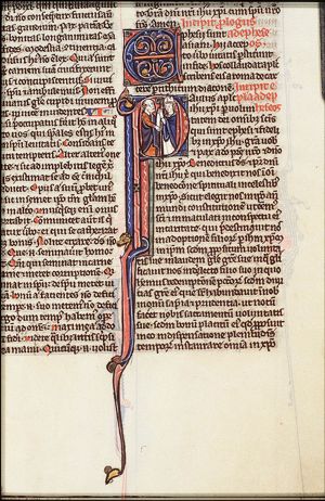 St. Paul hands over his epistle to one of the Ephesians