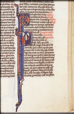 St. Paul hands over his epistle to one of the Philippians