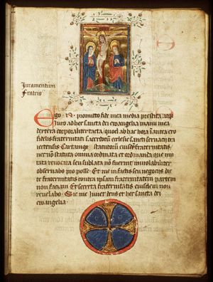 The Crucifixion, with Mary and St. John