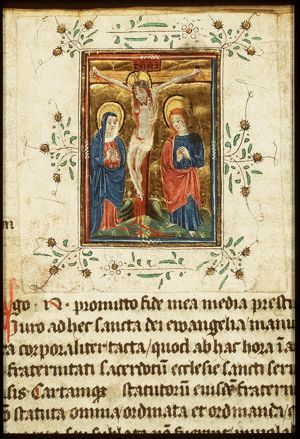 The Crucifixion, with Mary and St. John