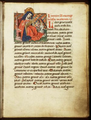 The Evangelist St. Matthew with his symbol the angel