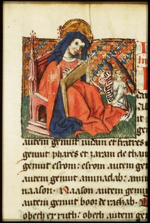 The Evangelist St. Matthew with his symbol the angel