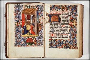 The Annunciation: Gabriel announces Christ's birth to Mary