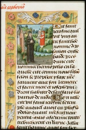 St. Jerome visits St. Apollonius
