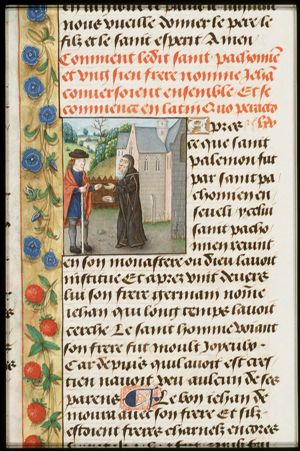 St. Pachomius meets his brother John