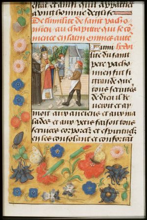 St. Pachomius orders a bishop to build a church