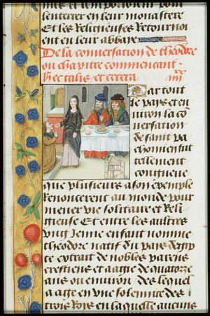 St. Theodorus of Tabennesi renounces worldly pleasures