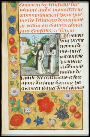 St. Pachomius and a follower