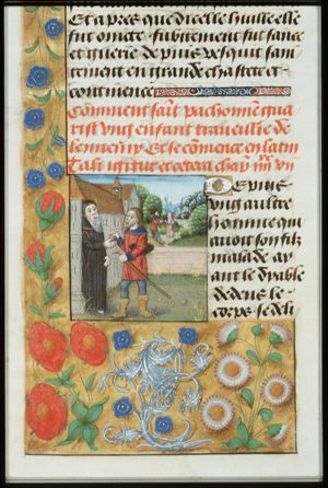 St. Pachomius exorcizes the devil from children