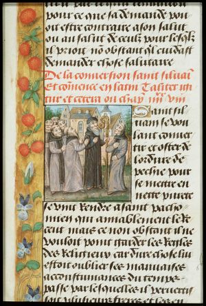 St. Pachomius converses St. Silvanus