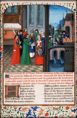 The marriage of Henry V and Catherine of France; the murder of Jean Sans Peur of Burgundy