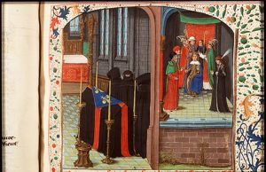 The funeral of Charles VI; Charles VII crowned king of France