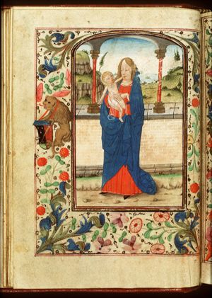 Madonna: Mary holding the Christ-child