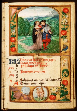 May: a pair of lovers, walking