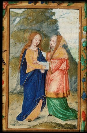 The Visitation: Mary meets St. Elisabeth