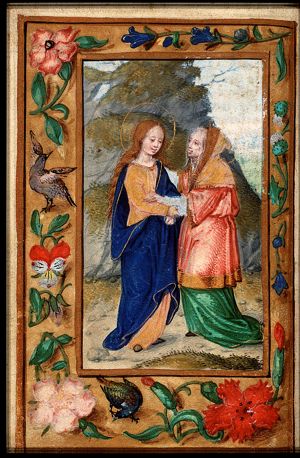 The Visitation: Mary meets St. Elisabeth