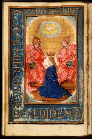 The coronation of Mary by God the Father, Christ and the Holy Spirit