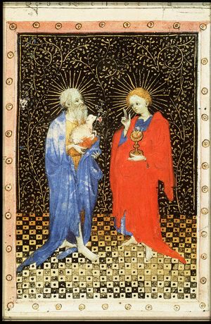 St. John the Baptist with the Lamb of God (Agnus Dei) and the Evangelist St. John with the poisoned chalice