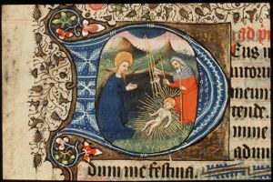 The Nativity: the adoration of the Christ-child by Mary and St. Joseph