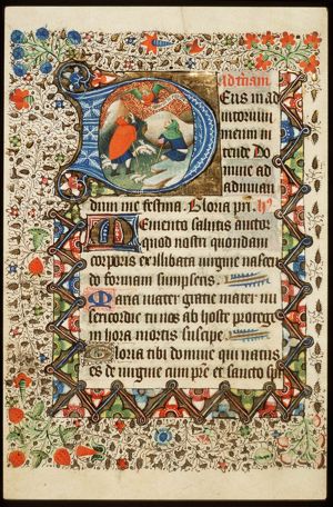 The annunciation of Christ's birth to the shepherds