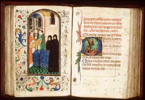 A funeral service in a church