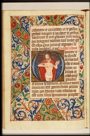 Man of Sorrows: Christ showing his wounds
