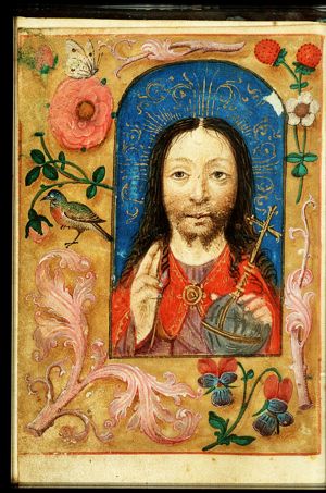 Salvator Mundi: Christ holding an orb