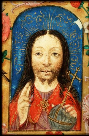 Salvator Mundi: Christ holding an orb