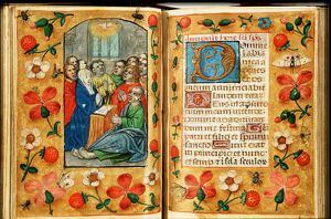 Pentecost: the Holy Spirit descends upon Mary and the apostles