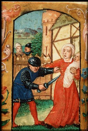 The massacre of the Innocents: Herod's men kill the newborn boys of Bethlehem