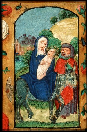 The Flight into Egypt: Mary, St. Joseph and the Christ-child on their way