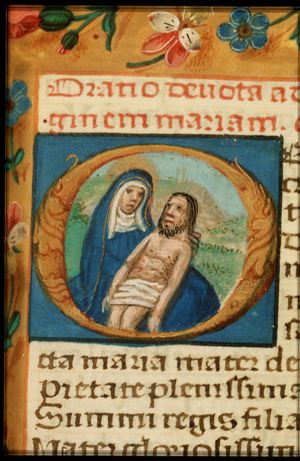 Pietà: Mary mourning the dead Christ