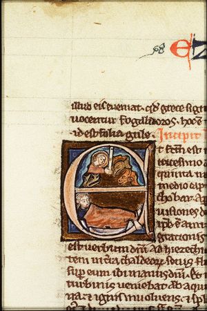 The prophet Ezekiel's vision: the symbols of the four Evangelists (Tetramorph)
