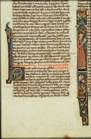 The Evangelist St. John writing, with his symbol the eagle