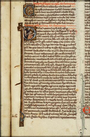 The martyrdom of St. Stephen: he is stoned to death