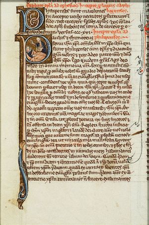 Ananias restores Saul's sight by laying on hands