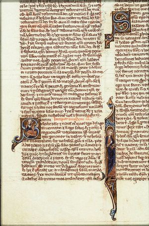 St. John, with book