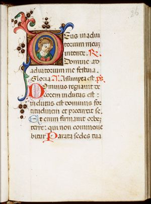 A saint reading
