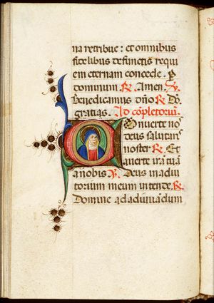 A female saint (St. Mary?)