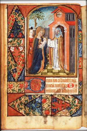 The presentation in the temple: Mary presents the Christ-child to Simeon