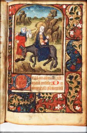 The Flight into Egypt: Mary, St. Joseph and the Christ-child on their way