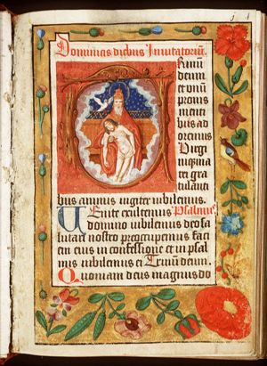 The Trinity: God the Father holding the body of Christ (Not Gottes)