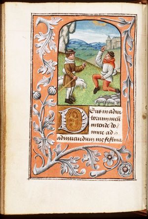 The annunciation of Christ's birth to the shepherds