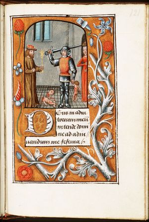 The massacre of the Innocents: Herod's men kill the newborn boys of Bethlehem