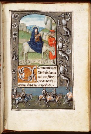 The Flight into Egypt: Mary, St. Joseph and the Christ-child on their way